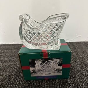 Vintage International Silver Company Large Crystal Sled